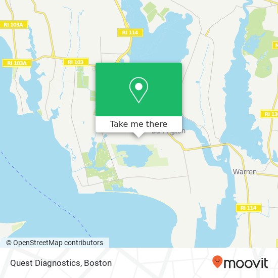 Quest Diagnostics map