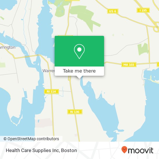 Health Care Supplies Inc map