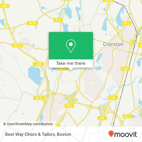 Best Way Clnsrs & Tailors map