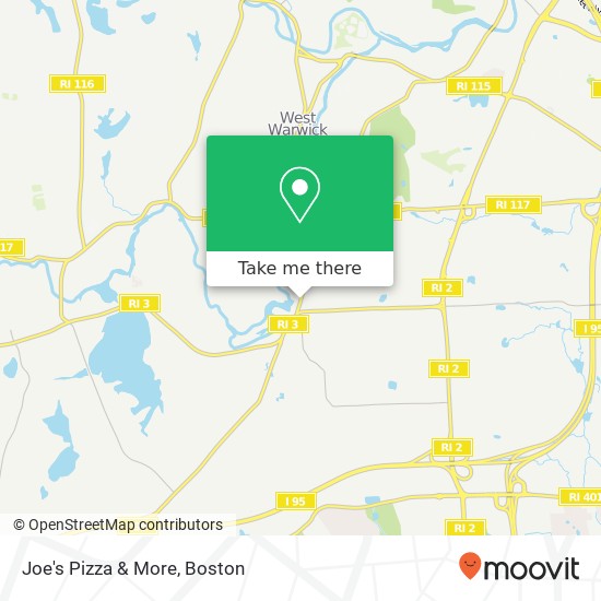 Mapa de Joe's Pizza & More