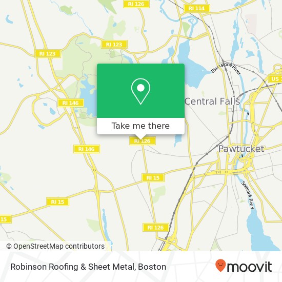 Robinson Roofing & Sheet Metal map