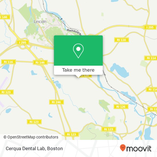 Mapa de Cerqua Dental Lab