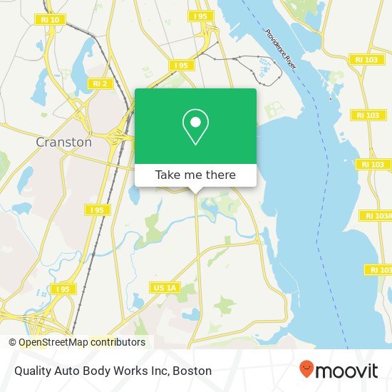 Mapa de Quality Auto Body Works Inc