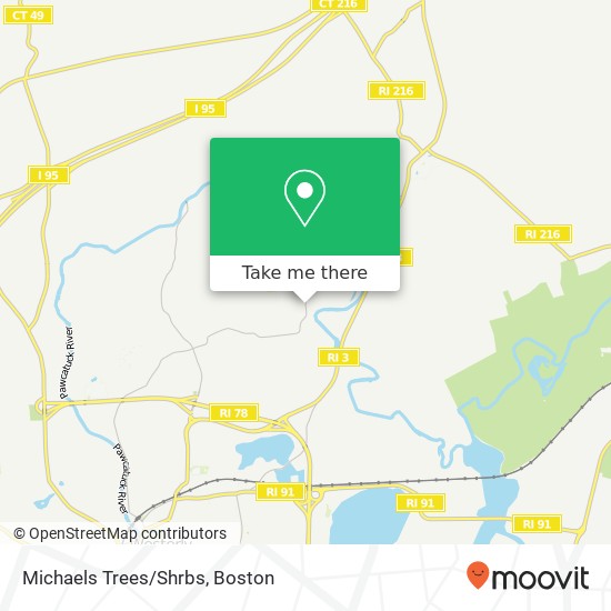 Mapa de Michaels Trees/Shrbs