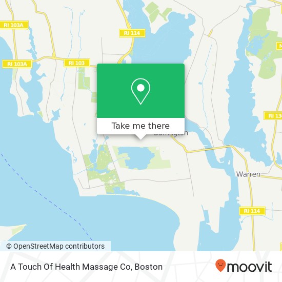 Mapa de A Touch Of Health Massage Co