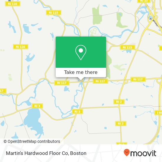 Martin's Hardwood Floor Co map