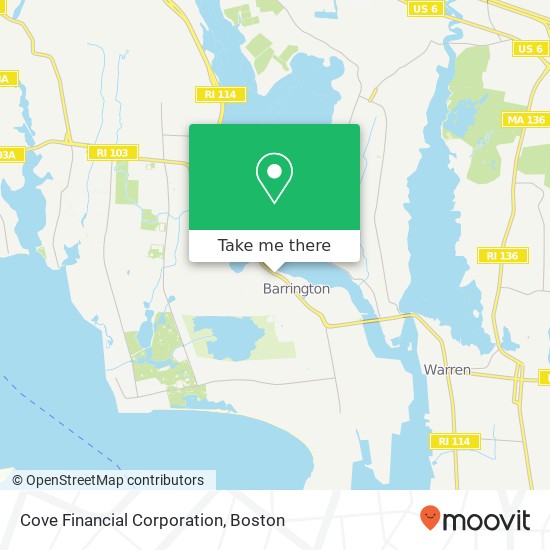 Cove Financial Corporation map