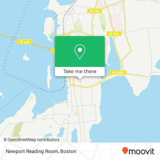 Mapa de Newport Reading Room