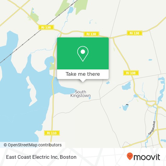 Mapa de East Coast Electric Inc