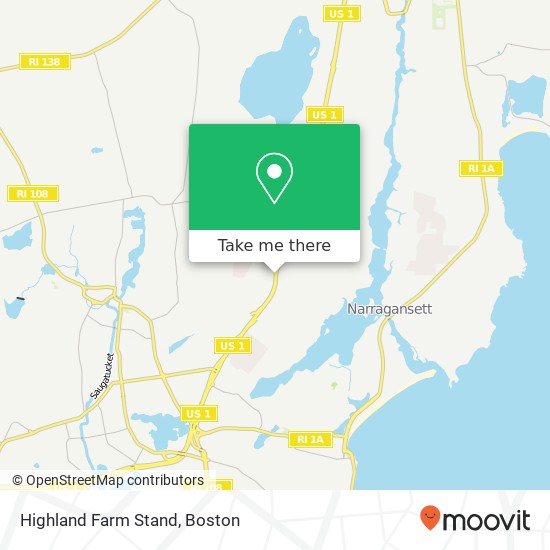 Highland Farm Stand map