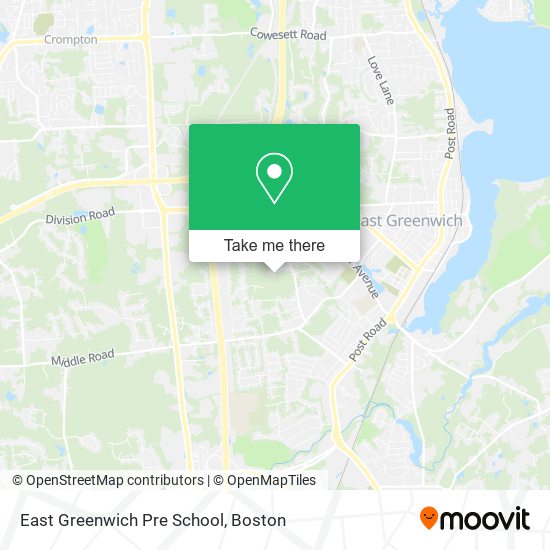 East Greenwich Pre School map