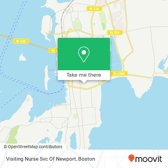 Visiting Nurse Svc Of Newport map