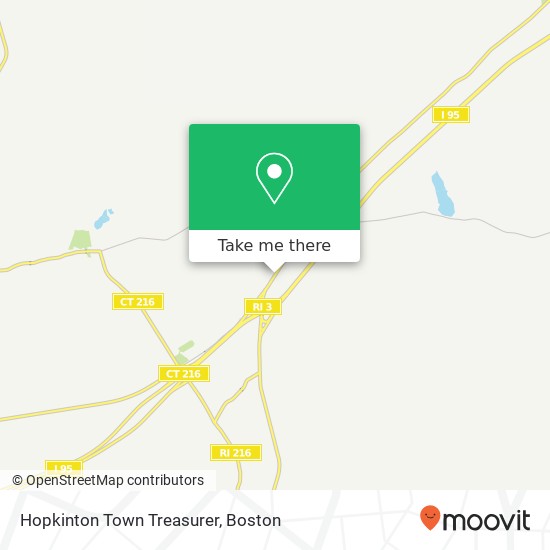 Hopkinton Town Treasurer map