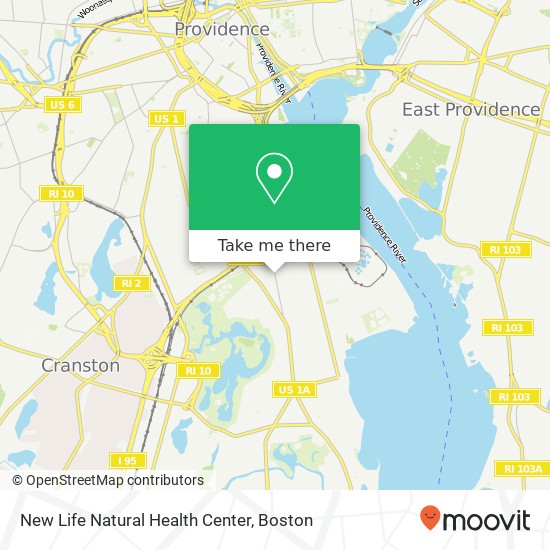 Mapa de New Life Natural Health Center