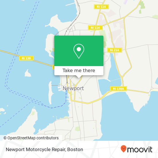 Newport Motorcycle Repair map