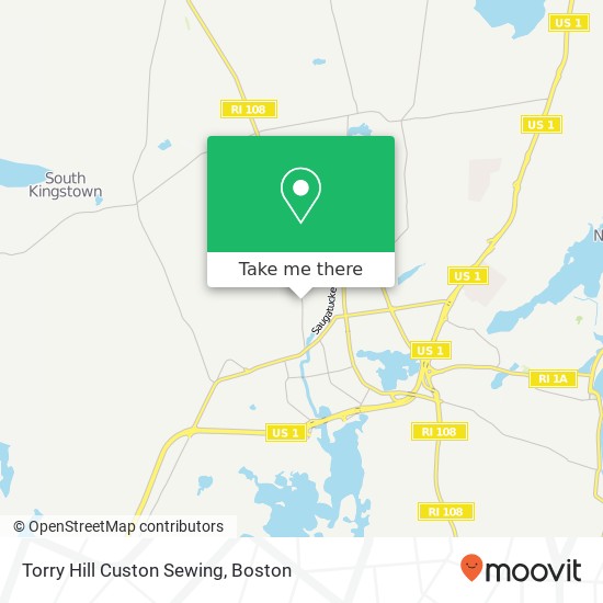 Mapa de Torry Hill Custon Sewing