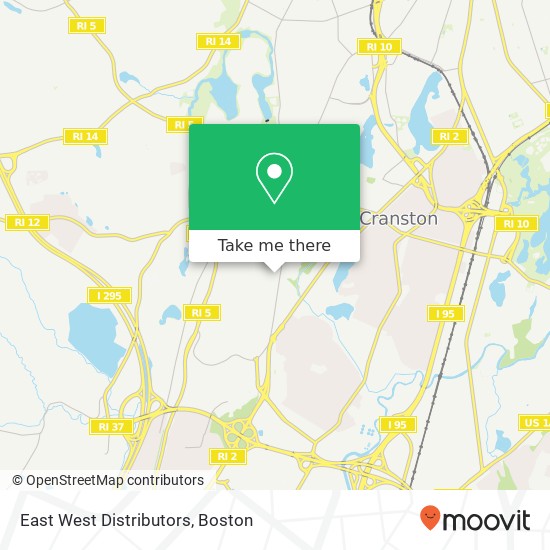 East West Distributors map