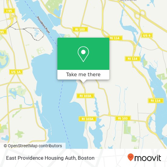 Mapa de East Providence Housing Auth