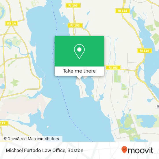 Mapa de Michael Furtado Law Office