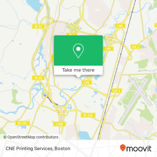 CNE Printing Services map