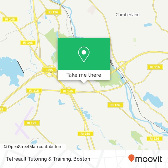 Tetreault Tutoring & Training map