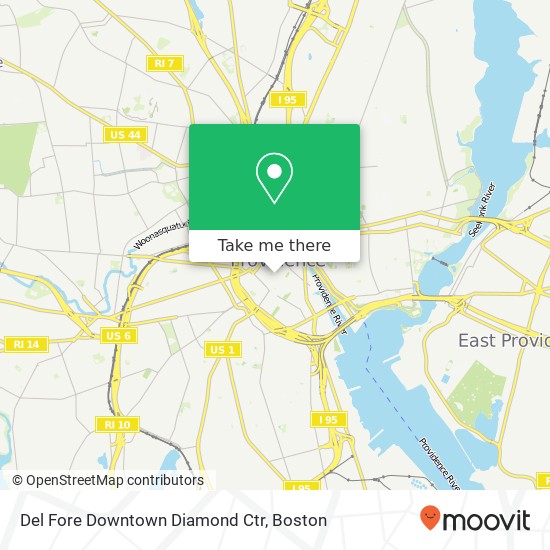 Mapa de Del Fore Downtown Diamond Ctr