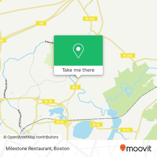 Mapa de Milestone Restaurant