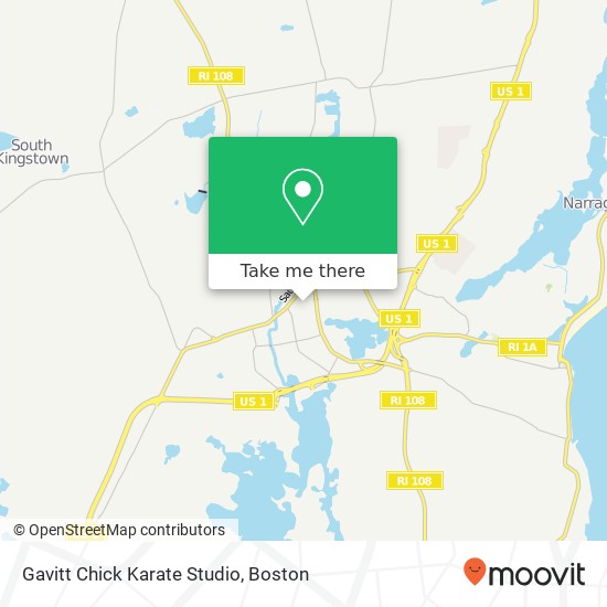 Gavitt Chick Karate Studio map