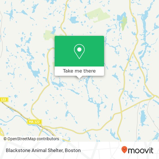 Mapa de Blackstone Animal Shelter