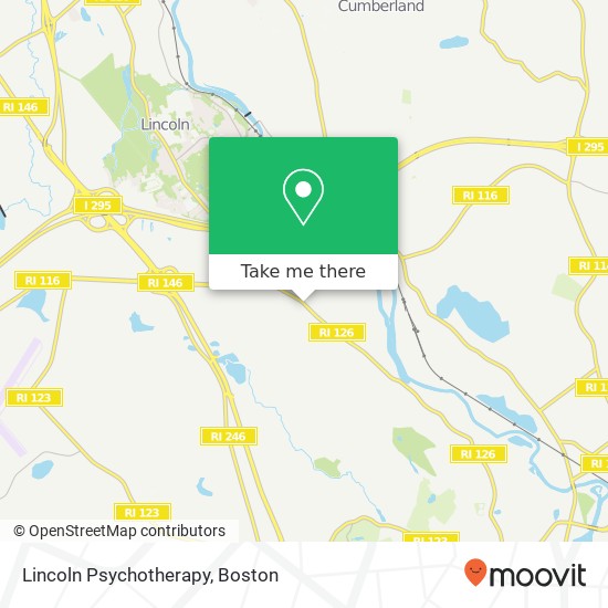 Lincoln Psychotherapy map