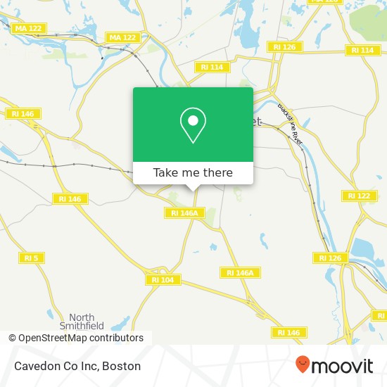 Cavedon Co Inc map
