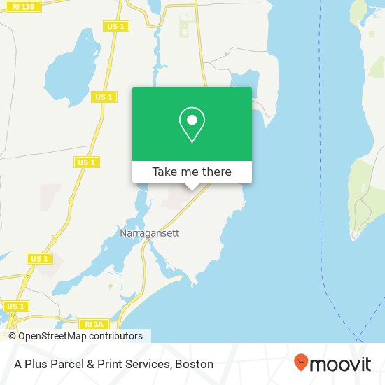 A Plus Parcel & Print Services map