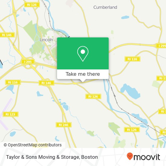 Mapa de Taylor & Sons Moving & Storage