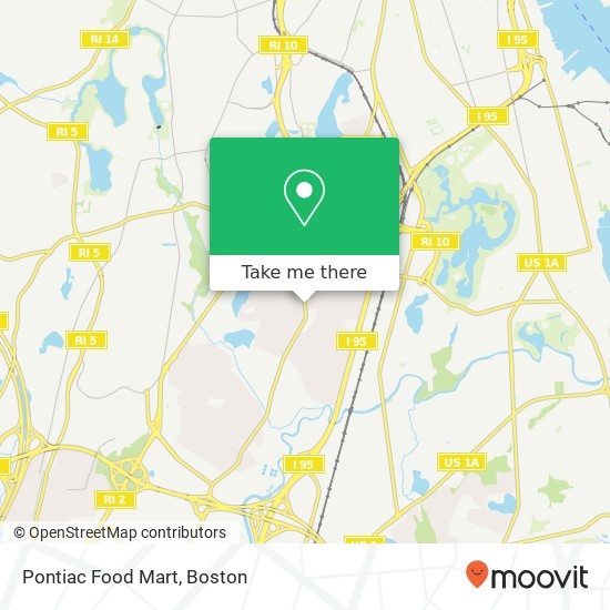 Mapa de Pontiac Food Mart