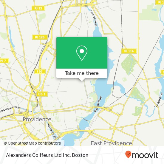 Alexanders Coiffeurs Ltd Inc map