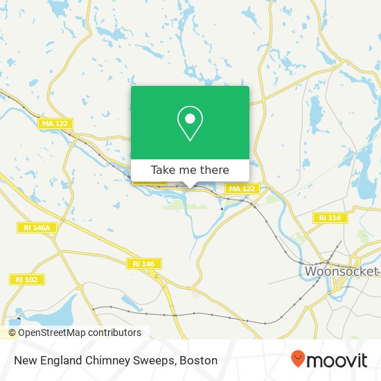 Mapa de New England Chimney Sweeps