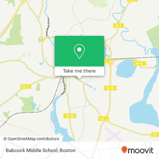 Mapa de Babcock Middle School