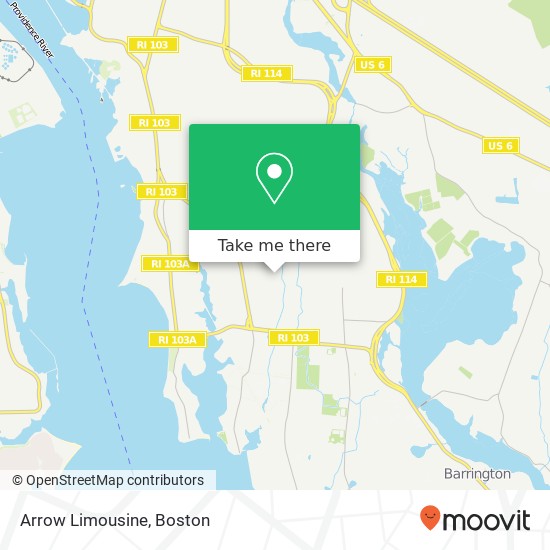 Arrow Limousine map