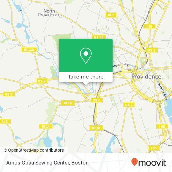 Amos Gbaa Sewing Center map