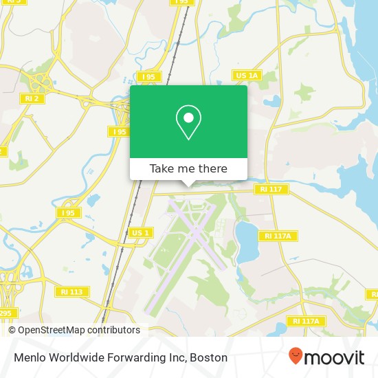 Menlo Worldwide Forwarding Inc map