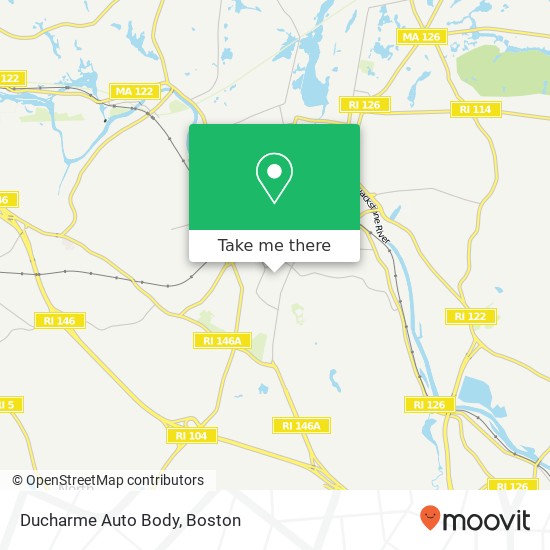 Ducharme Auto Body map