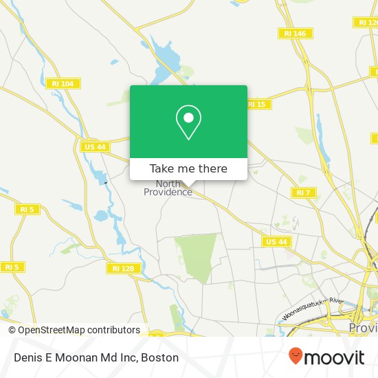 Denis E Moonan Md Inc map