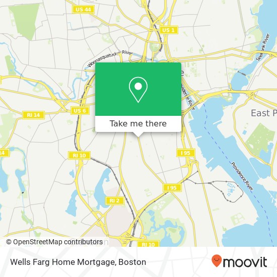 Mapa de Wells Farg Home Mortgage