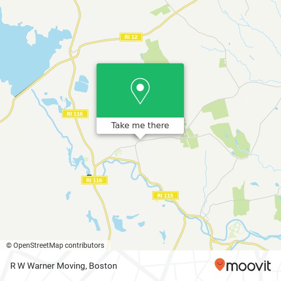 R W Warner Moving map