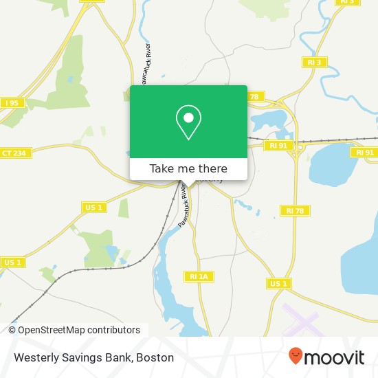 Westerly Savings Bank map