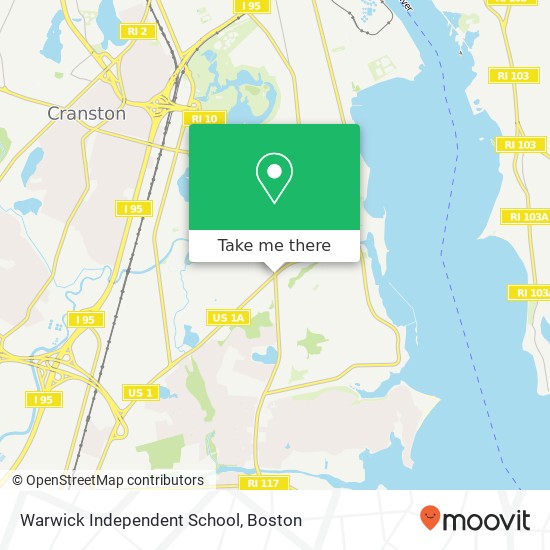 Warwick Independent School map