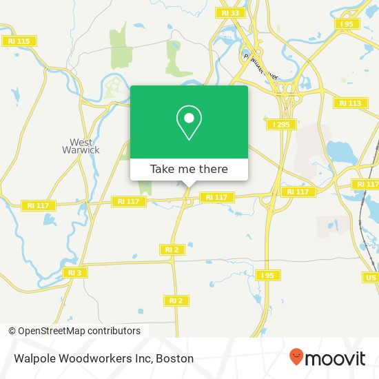 Mapa de Walpole Woodworkers Inc