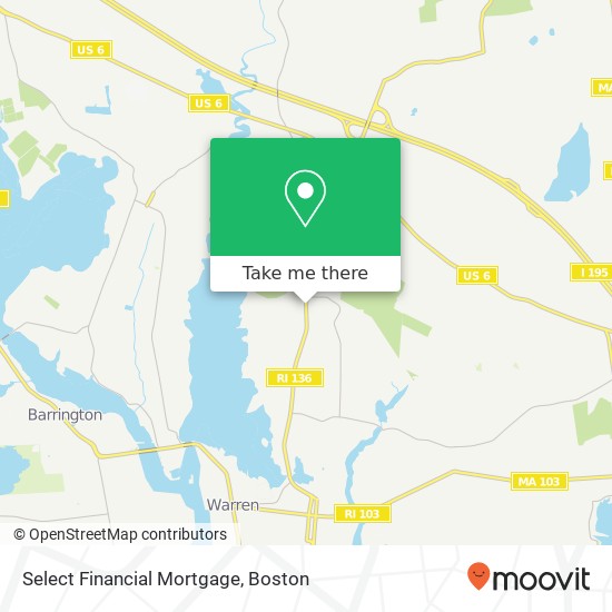 Select Financial Mortgage map