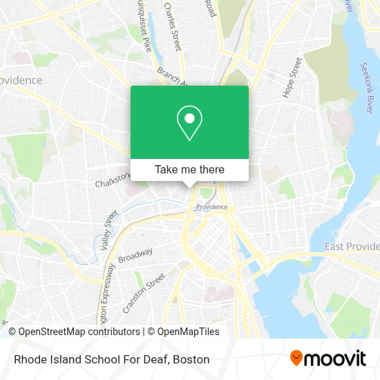 Rhode Island School For Deaf map