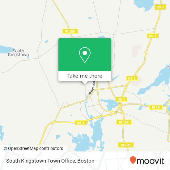 Mapa de South Kingstown Town Office